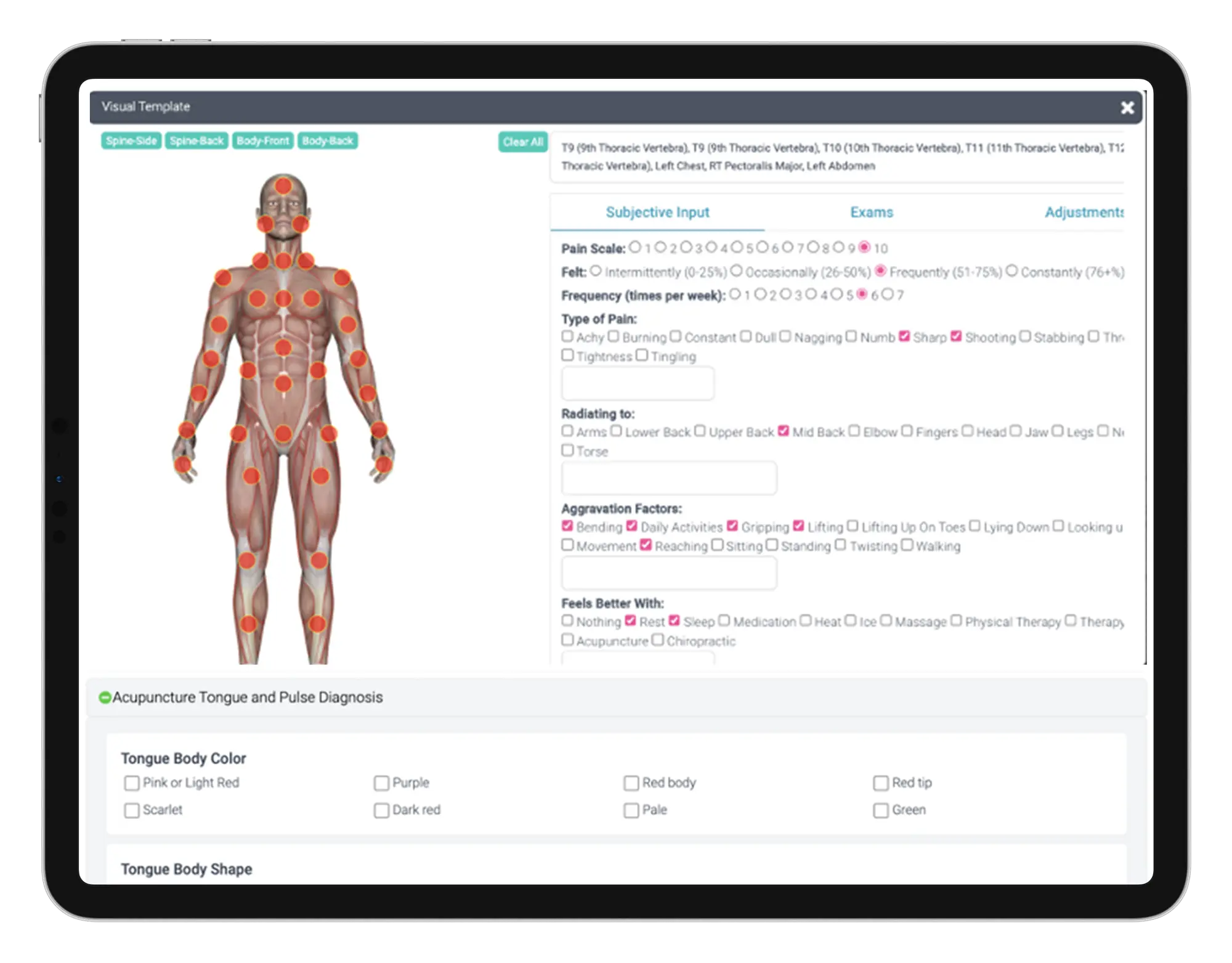 Annotatable Images to Record Injections and Quantities